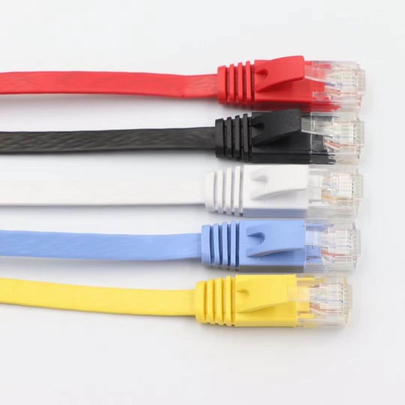 ETL DELTA UL Cat5e Cat6 Rj45 Επίπεδο καλώδιο Rohs 35M Καλώδιο δικτύου Ethernet