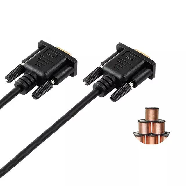 RS232 DB9 Σειριακό καλώδιο 9 ακίδων από Αρσενικό σε Αρσενικό Χρυσή πλάκα μετάδοσης δεδομένων βίντεο