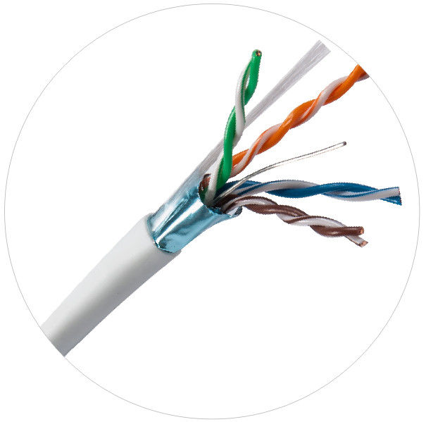 Μπουφάν 100MHz FTP UTP Δικτύου Patch 4pr 24awg Cat5e LDPE LSZH LSOH Jacket