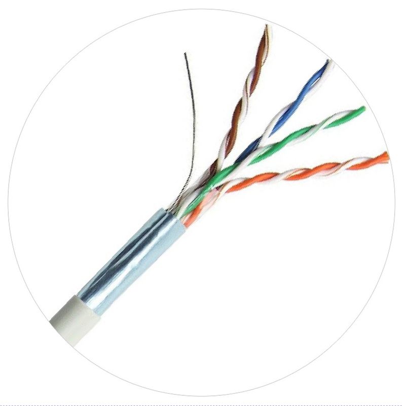 Μπουφάν 100MHz FTP UTP Δικτύου Patch 4pr 24awg Cat5e LDPE LSZH LSOH Jacket