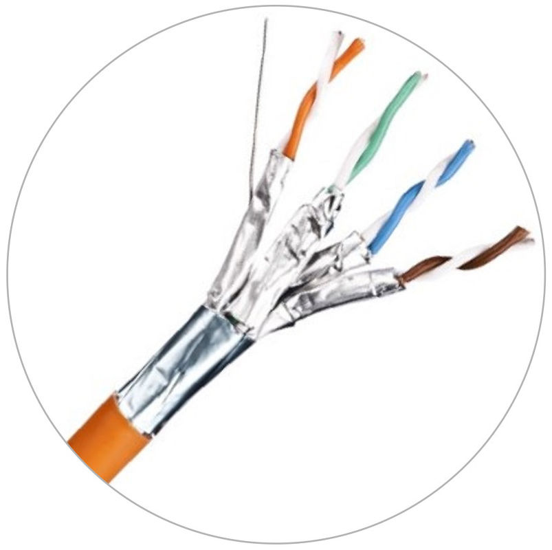 Καλώδια Patch δικτύου 23awg Καλώδιο Lan Cat6 με μπουφάν LSZH 4MHz