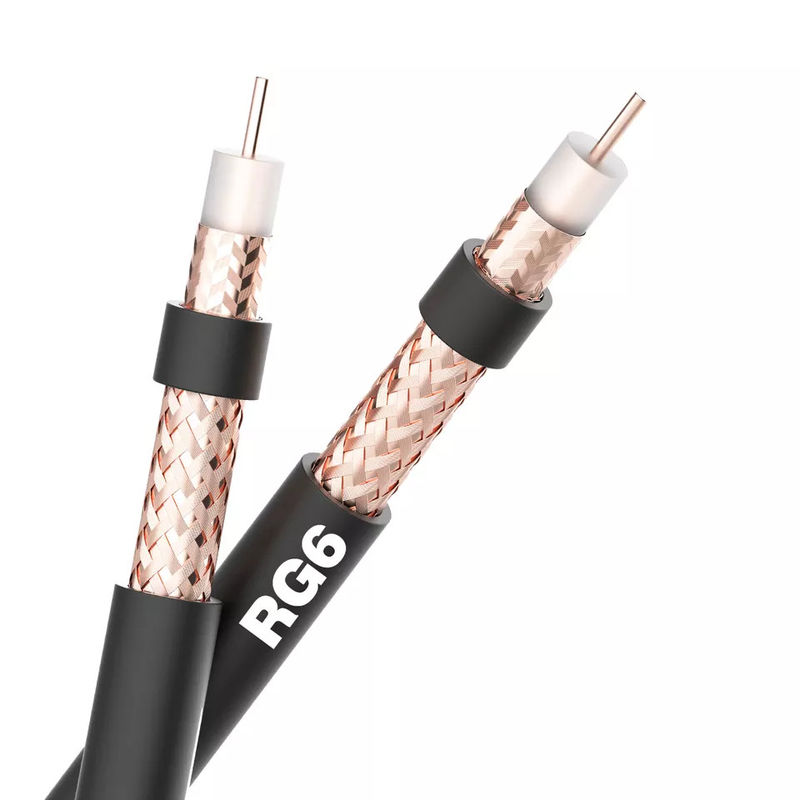 75 Ohm 100 Ohm LSZH Jacket Rg6 ομοαξονικό καλώδιο για μόνωση Internet XLPE