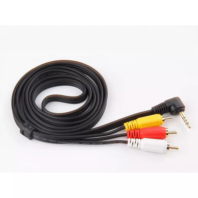 Χάλκινα καλώδια ήχου βίντεο RCA σε Jack 3,5 MM για τηλεόραση DVD RCA