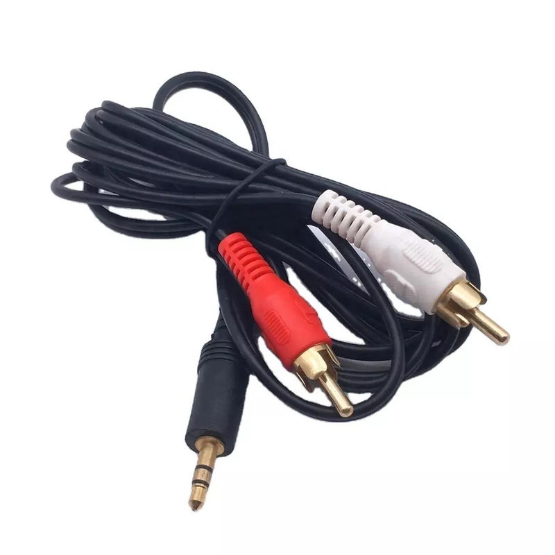 Χάλκινα καλώδια ήχου βίντεο RCA σε Jack 3,5 MM για τηλεόραση DVD RCA