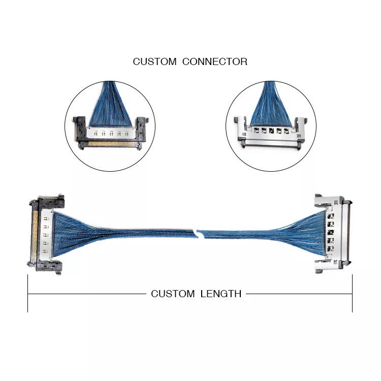 Micro Coaxial LVDS Cable 40 Pin 5,9 Inch for Mini ITX Motherboard LCD Monitor