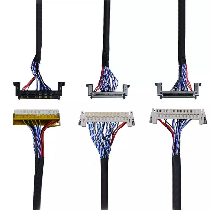 OEM ODM ROHS 0,4mm Pitch LVDS Cable 30 Pin 40 Pin 50 Pin