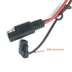 SAE To SAE Y Split 1 to 2 Way Battery Charge Cables 2 Pole 120A 600V