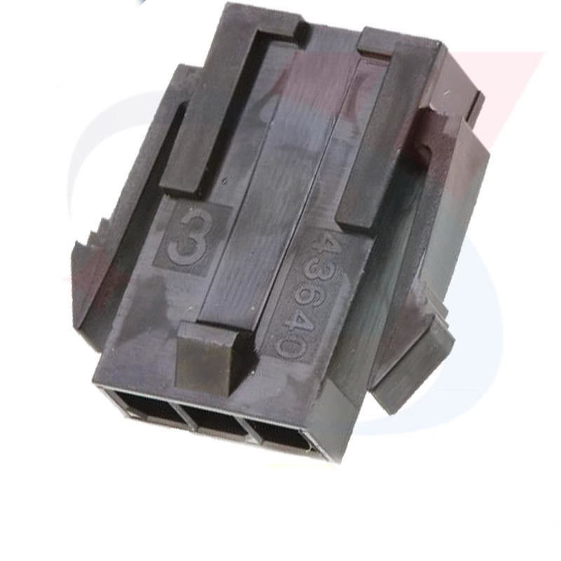 Η μικροϋπολογιστής-τακτοποίηση 3,0 Molex 43640-0300 βούλωμα που στεγάζει τον ενιαίο υπόλοιπο κόσμο 3 επιτροπή καρφιτσών τοποθετεί το χαμηλός-αλόγονο αυτιών στο απόθεμα 43640-0300