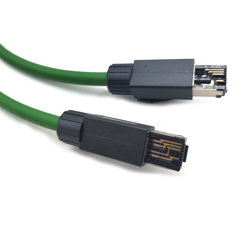 Υπηρεσιακό καλώδιο βιομηχανικού δικτύου EtherCAT bus υψηλής ευελιξίας διπλής προστασίας αλυσίδας αντίστασης βιομηχανικού ρομπότ καλώδιο PLC