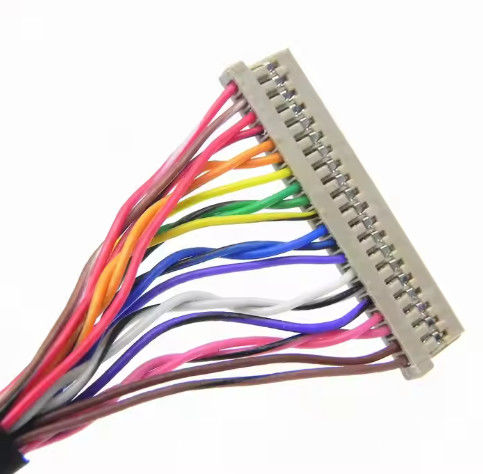 DF13-30DS-1.25C έως DF14-20S-1.25C Συγκρότημα καλωδίων Lvds προσαρμοσμένα για πίνακα LCD 20pin 30pin 40pin 50pin 60pin