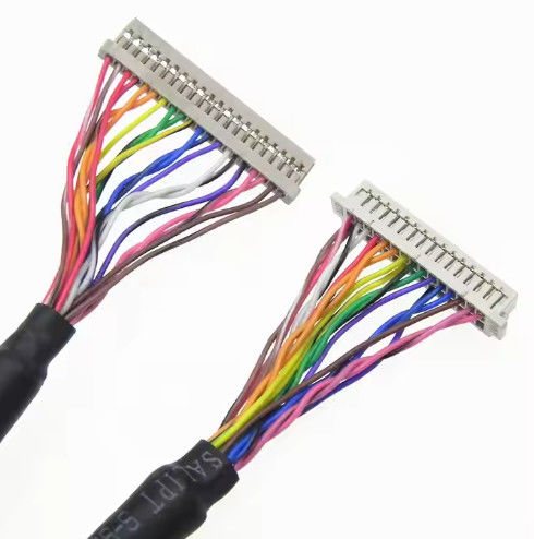 DF13-30DS-1.25C έως DF14-20S-1.25C Συγκρότημα καλωδίων Lvds προσαρμοσμένα για πίνακα LCD 20pin 30pin 40pin 50pin 60pin