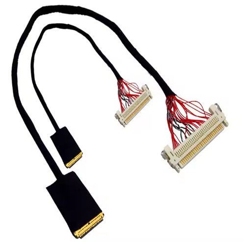 HRS DF13-30DS-1.25C έως DF14-20S-1.25C 20pin 30pin 40pin 50pin 60pin Προσαρμοσμένο σύνολο καλωδίων Lvds για LCD πάνελ