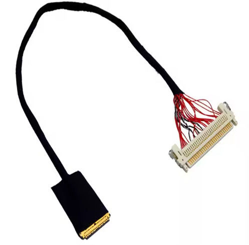 HRS DF13-30DS-1.25C έως DF14-20S-1.25C 20pin 30pin 40pin 50pin 60pin Προσαρμοσμένο σύνολο καλωδίων Lvds για LCD πάνελ