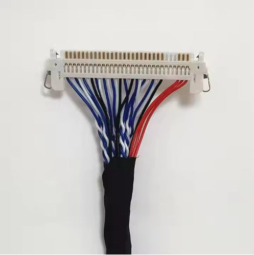 100% Δοκιμή 1,25mm 2,0mm Στροφή 20 30 40 Pin Connector LVDS Ακρυβωμένο σύρμα LCD οθόνη Σύνθεση καλώδιο