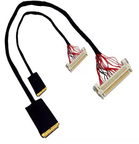UL VW-1 Κατηγοριοποιημένη 300V 30 Pin Connector LVDS Cable Jacket με AWG26-28 Copper Conductor και Κατηγορία Πυροφλεγότητας