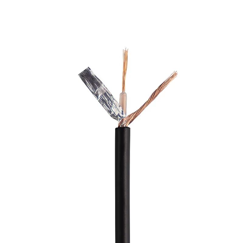 OFC Copper Coaxial Cable ∆εκατρίπλευρη ασπίδα με βαριά κοτσίδα χαλκού, επαγγελματική καλωδίωση χαμηλής αραιότητας