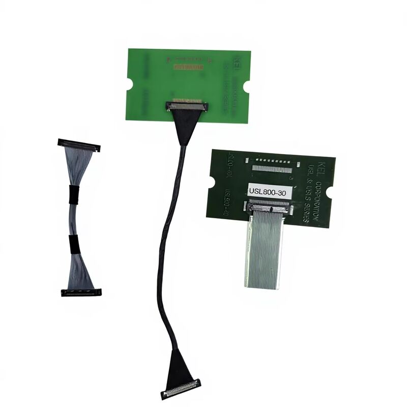 USLS20-30-010-B 30 Pin Micro Coax LVDS Cable για μεταφορά υψηλής ταχύτητας με προσαρμοσμένη συναρμογή 0,4mm Pitch