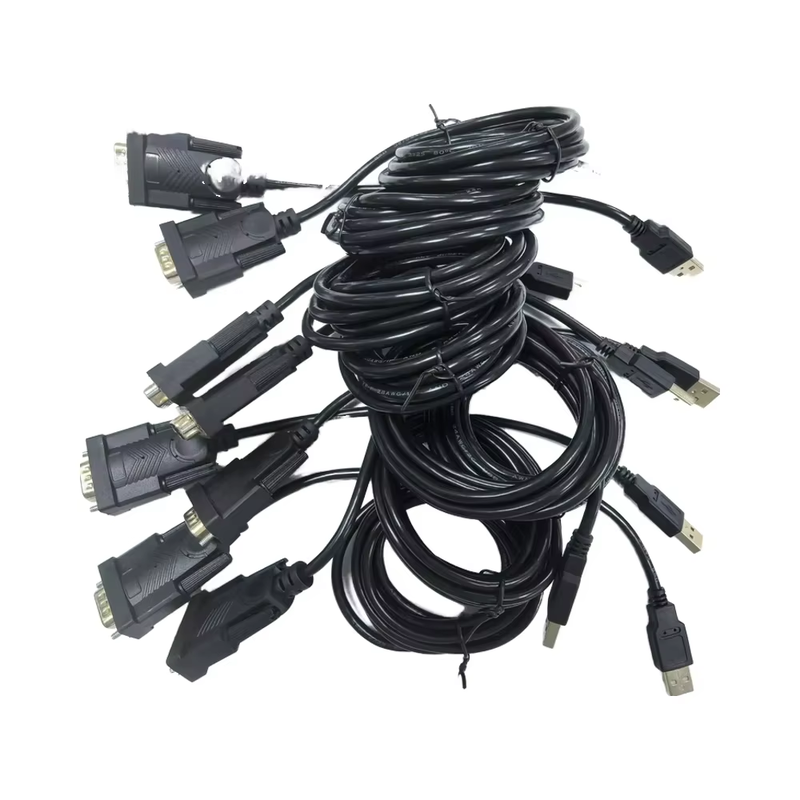 DB9 D-SUB 9-Pin αρσενικό-γυναίκα VGA κοακσιακό καλώδιο συναρμολόγηση 0-180 Μικροσκοπικό PVC Jacket οθόνη ομιλητής μικροφώνου DVD player 4K
