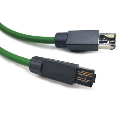 Υπηρεσιακό καλώδιο βιομηχανικού δικτύου EtherCAT bus υψηλής ευελιξίας διπλής προστασίας αλυσίδας αντίστασης βιομηχανικού ρομπότ καλώδιο PLC