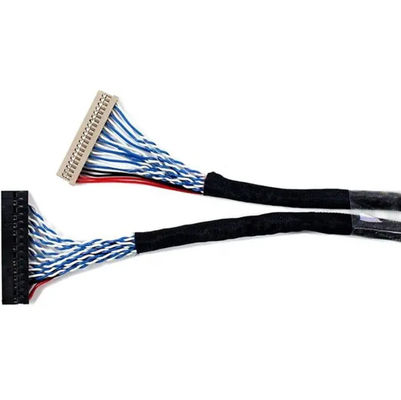 1.25mm 2,0mm Στροφή 20 30 40 Pin Connector LVDS Ακρυμμένο σύρμα LCD οθόνη Σύνθεση καλωδίου