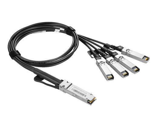 Συγκρότημα καλωδίων Dac 1m 30awg Καλωδίου άμεσης σύνδεσης QSFP-40G SFP 10g-1m Παθητικό 40g Qsfp+Προς 4*Sfp+ 4x10gsfp+ Breakout Twinax