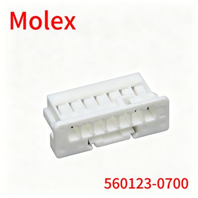 Molex 560123-0700 2.00mm Pitch Wire-to-Board Connector Housing, 7 κυκλώματα, λευκό PBT