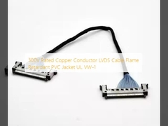 300V Διοδηγός χαλκού με ονομαστική ισχύ LVDS καλώδιο Retardant φλόγας PVC Jacket UL VW-1