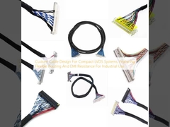 Προσαρμοσμένο σχεδιασμό καλωδίων για συμπαγή συστήματα LVDS, με ευέλικτη δρομολόγηση και αντίσταση EMI για βιομηχανική χρήση