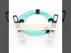 Προσαρμοσμένο μήκος 100GBASE-FR QSFP28 Single QSFP-40G-FR QSFP-100G-FR-S Lambda 1310nm 2km DOM Fiber Optic Transceiver Wire Harness Κατασκευαστές