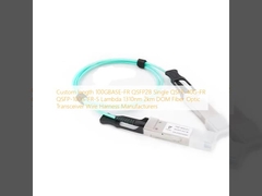 Προσαρμοσμένο μήκος 100GBASE-FR QSFP28 Single QSFP-40G-FR QSFP-100G-FR-S Lambda 1310nm 2km DOM Fiber Optic Transceiver Wire Harness Κατασκευαστές